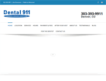 Tablet Screenshot of dental911.com
